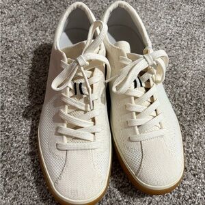 Rothy’s Cream Canvas Sneakers